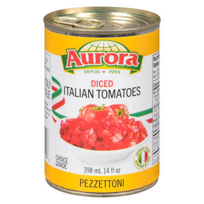 Aurora Diced Tomatoes 398 ml, $0.58/100ml