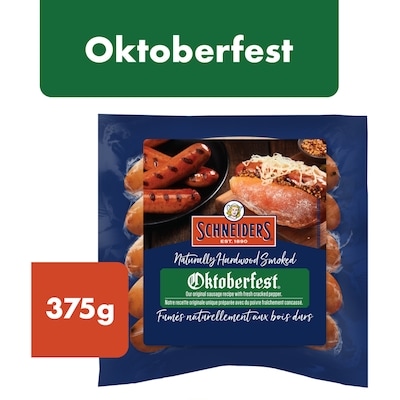 Schneiders Smoked Sausage, Oktoberfest 375 g, $2.66/100g