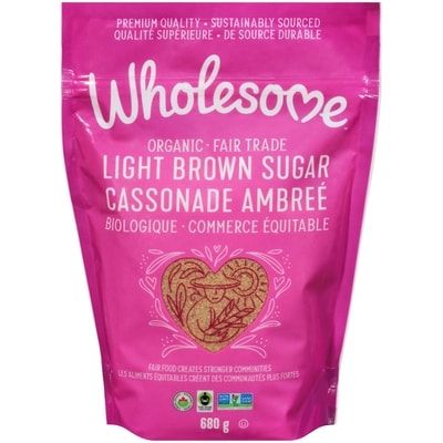 Wholesome Sweeteners Cassonade tassée légère biologique 681 g, 1,32 $/100g
