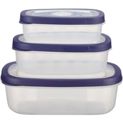 Everyday Essentials Ensemble de trois contenants rectangulaires pour aliments 3x3.0 ea, 2,17 $/1ch
