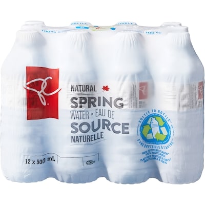 Natural Spring Water 12 Bottles
