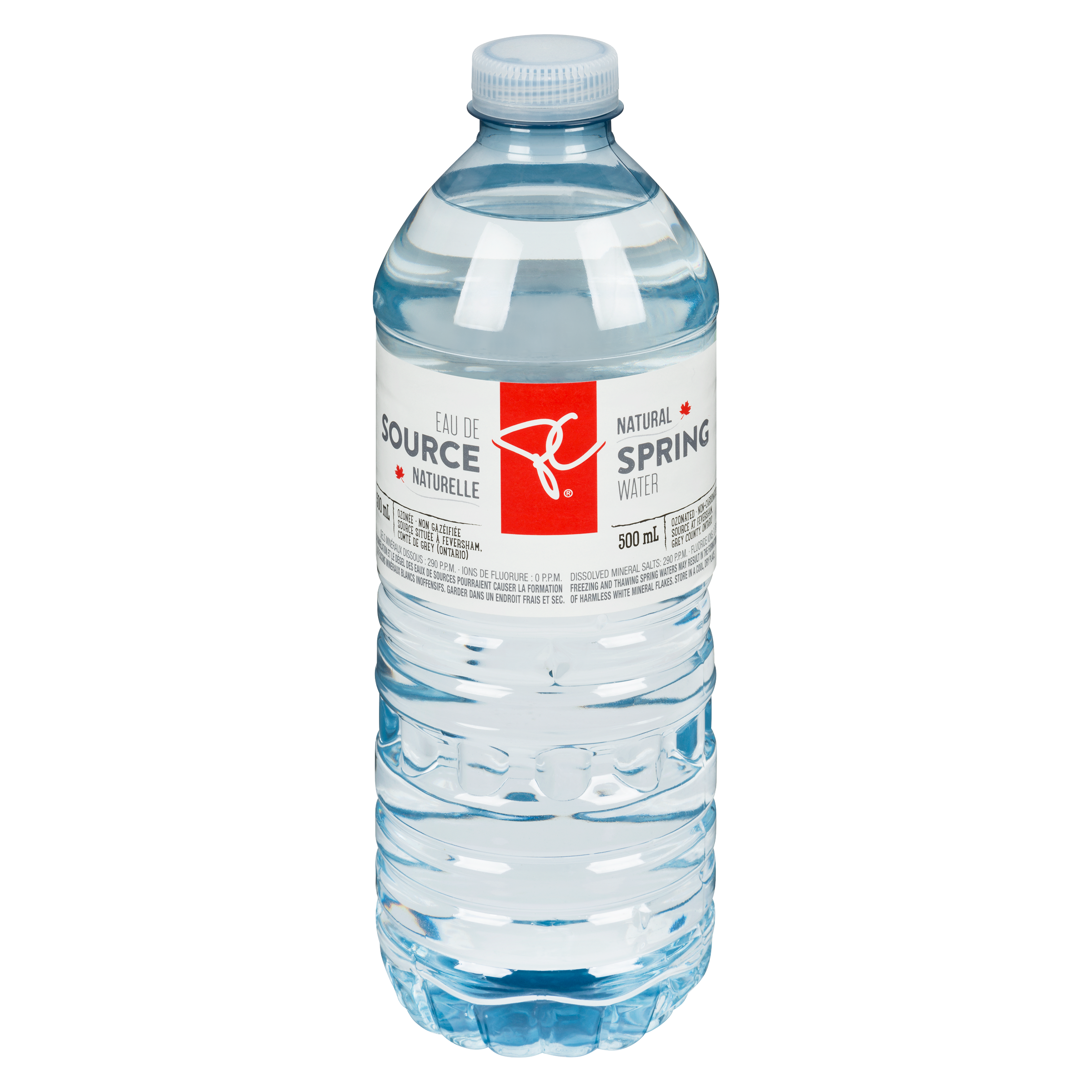 le Choix du Président Eau de source naturelle 500 ml, 0,10 $/100ml