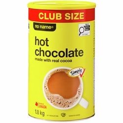 Sans Nom Mélange pour chocolat chaud, format club 1.8 kg, 1,03 $/100g