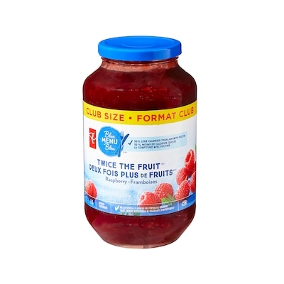 PC Blue Menu Twice the Fruit™ Raspberry Spread Club Size 1 l, $1.50/100ml
