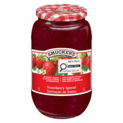 Smucker’s Pure confiture de fraises 1 l, 1,20 $/100ml