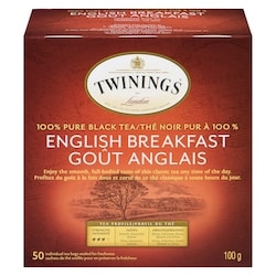 Twinings 50ct English Breakfast 50 ea, $0.22/1ea