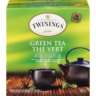 Twinings Thé vert 50 ea, 0,24 $/1ch