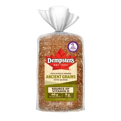Dempster's 100% Whole Grains Ancient Grains with Quinoa Bread 600 g, $0.75/100g
