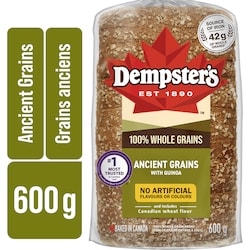 Dempster’s Pain à 100 % de grains entiers anciens avec quinoa 600 g, 0,83 $/100g