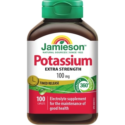 Jamieson Potassium 100 mg Timed Release 100 ea, $0.17/1ea