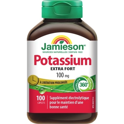 Jamieson Potassium 100 mg À Libération Prolongée 100 ea, 0,17 $/1ch