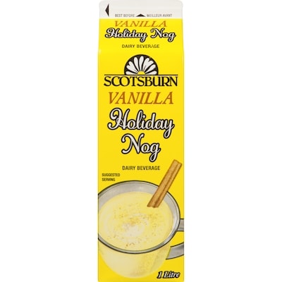 Scotsburn Vanilla Holiday Nog 1 l, $0.43/100ml