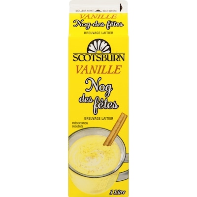 Scotsburn Nog des fêtes vanille 1 l, 0,43 $/100ml
