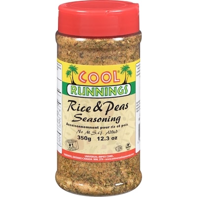 Cool Runnings Assaisonnements pour riz et pois 350 g, 1,23 $/100g