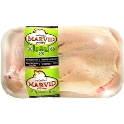 Volaille Marvid Poulet entier casher Marvid 13,21 $/1kg 5,99 $/1lb