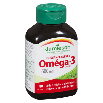 Oméga-3 Complet Puissance élevée 600 mg