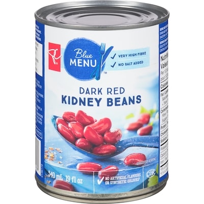 PC Blue Menu Dark Red Kidney Beans 540 ml, $0.32/100ml