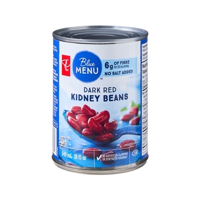 PC Blue Menu Dark Red Kidney Beans 540 ml, $0.33/100ml