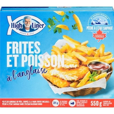 High Liner Frites et poisson à l’anglaise 550 g, 1,55 $/100g