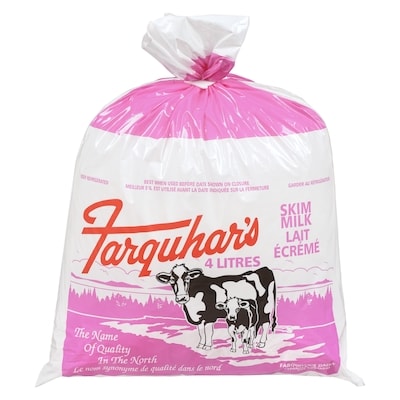 Farquhar Lait écrémé 4 l, 0,15 $/100ml