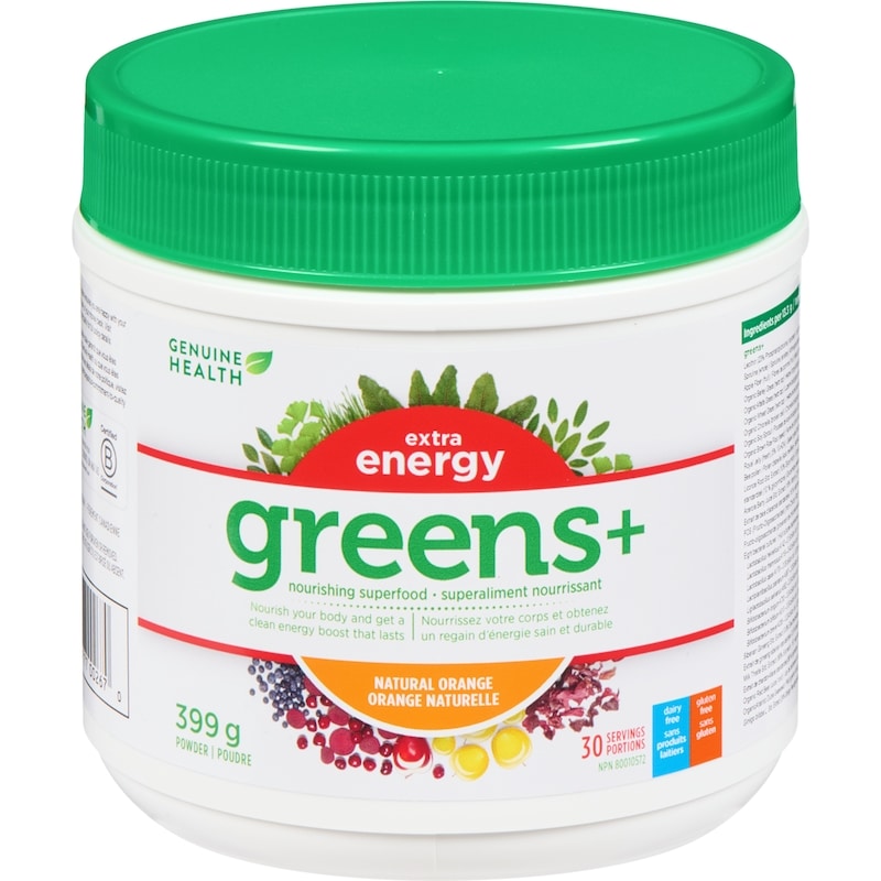 Greens+ Extra Energy Superfood, Natural Orange, Non GMO