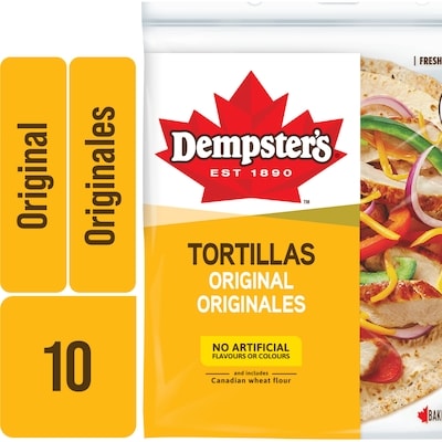 Dempster Original Large Tortillas 610 g, $0.95/100g