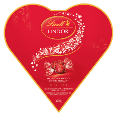 Lindt LINDOR Friendship Heart Milk Chocolate Truffles Box 60 g, $13.33/100g