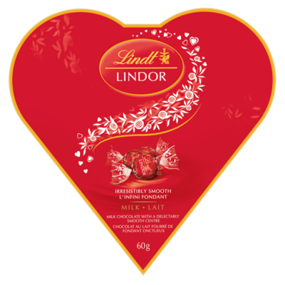 Lindt Boîte Truffes LINDOR Cœur d’amitié au chocolat au lait 60 g, 11,67 $/100g