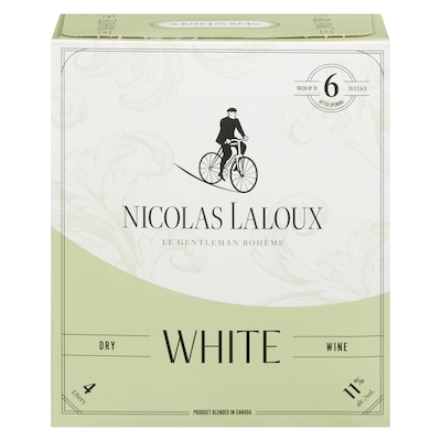 Nicolas Laloux Nicolas Laloux White Wine (ID required at pick-up) 4 l, $1.10/100ml