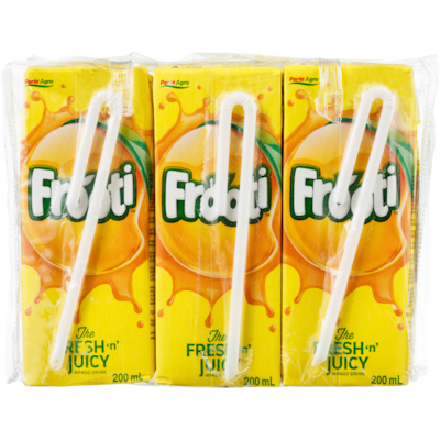 Frooti Mango Drink      6x200.0 ml, $0.37/100ml