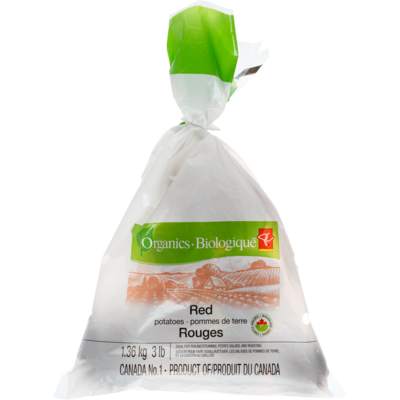 PC Organics Organic Red Potatoes, 3 lb Bag 1.36 kg, $0.66/100g