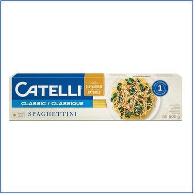 Catelli Classic, Spaghettini Pasta 500 g, $0.60/100g