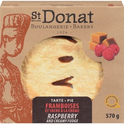 St. Donat Raspberry & Creamy Fudge Pie 570 g, $1.28/100g