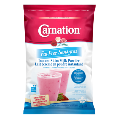 Carnation lait écrémé en poudre instantané sans gras 500 g, 2,40 $/100g