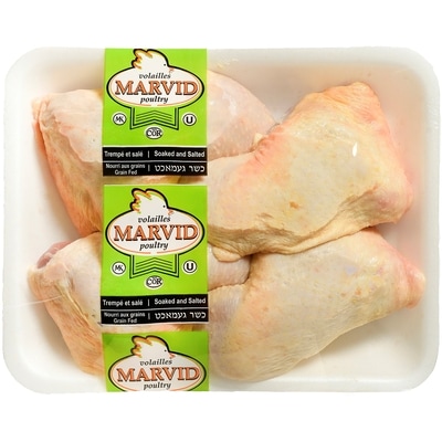 Marvid Poultry Kosher Chicken Legs, Club Pack $9.87/1kg $4.48/1lb