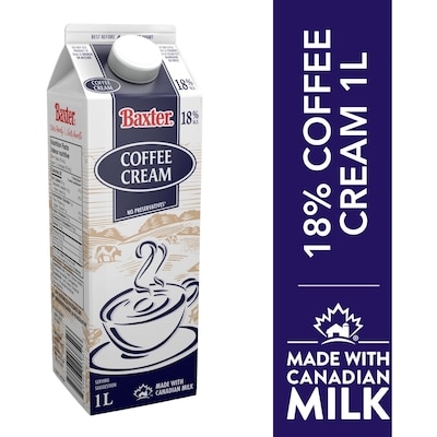 Crème ケンシロウ Baxter 18% Coffee Cream - 1 l | Atlantic Superstore