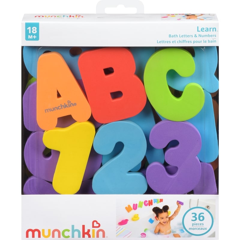 Letters & Numbers Bath Toys