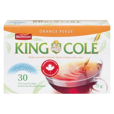 King Cole Thé Orange Peckoe décaféiné 30 ea, 0,20 $/1ch
