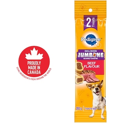Pedigree Jumbone Adult Dog Treats For Small And Medium Dogs Beef Flavour 2 ea