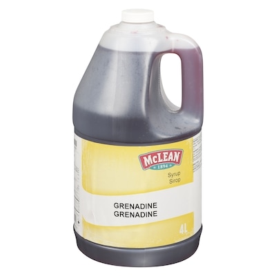 McLean Grenadine Sirop 4 l, 0,67 $/100ml
