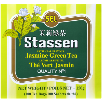 Stassen Jasmine Green Tea 150 g, $4.66/100g