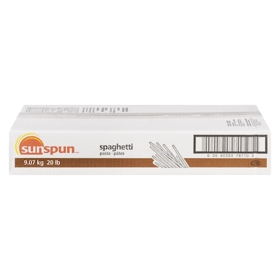 Sunspun Spaghetti Pasta 9.07 kg, $0.31/100g