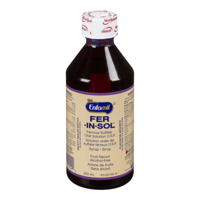 Enfamil Solution Orale De Sulfate Ferreux U.S.P. Arôme De Fruits Sirop 250 ml, 8,40 $/100ml