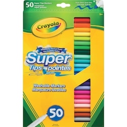 Crayola Marqueurs Super pointes lavables Crayola, paq. 50 50x1.0 ea, 0,26 $/1ch