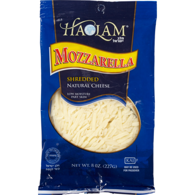 Haolam Cheese, Kosher Shredded, Mozzarella 227 g, $4.19/100g
