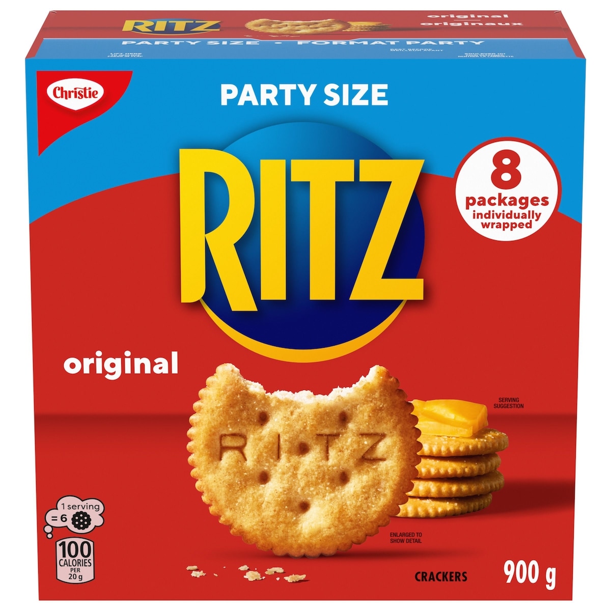 Christie Ritz Original Crackers, Party Size 900 g, $1.44/100g