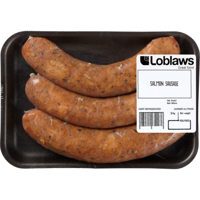 null All-Seasoned Salmon Sausage, Italian $28.64/1kg $12.99/1lb