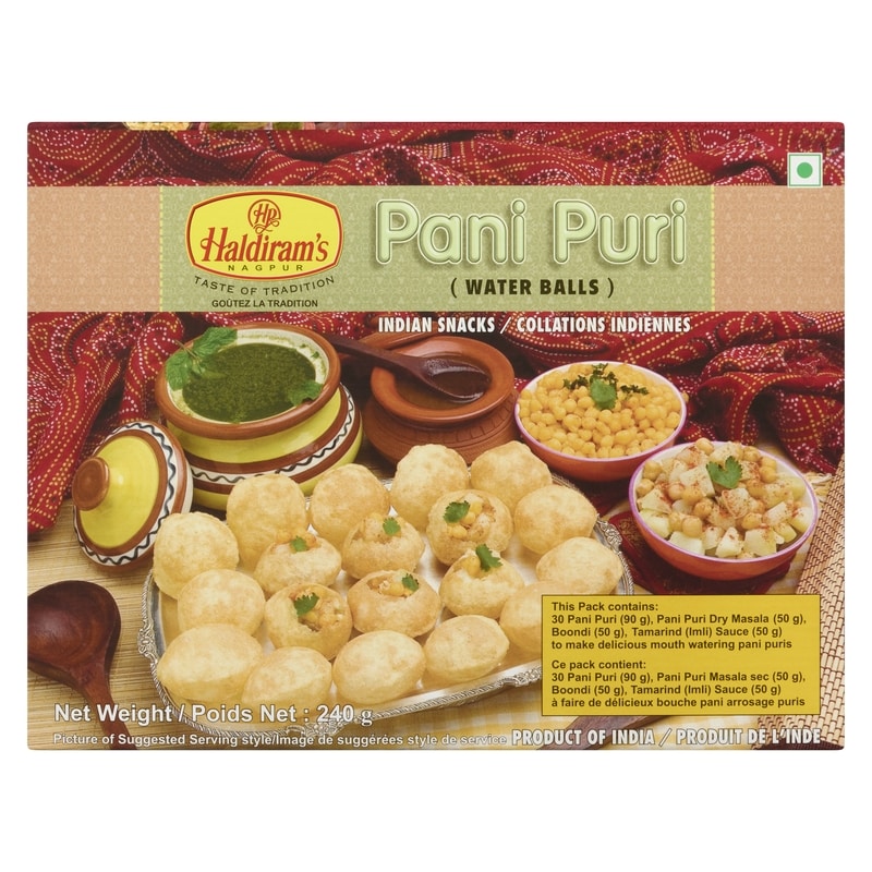 Indian Snacks Pani Puri Water Balls