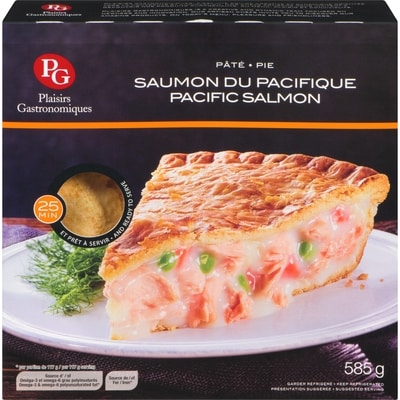 PG Pie Pacific Salmon  585 g, $1.62/100g