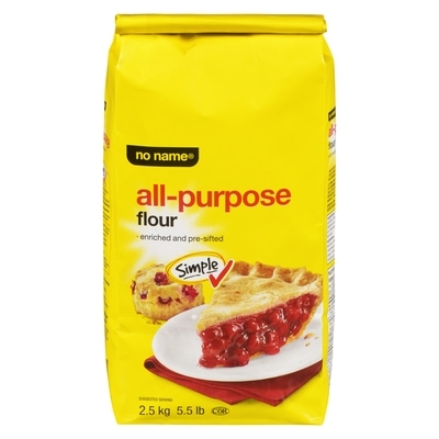 No Name All-Purpose Flour 2.5 kg, $0.12/100g